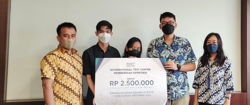 Internasional Test Center Apresiasi Siswa SMK yang Menjadi Delegasi Indonesia dalam SAKURA SCIENCE High School Program (SSHP) 2022 di Jepang